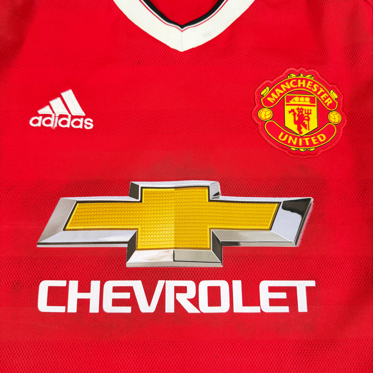 2015/16 Manchester United Home Longsleeve Shirt - Rooney - M