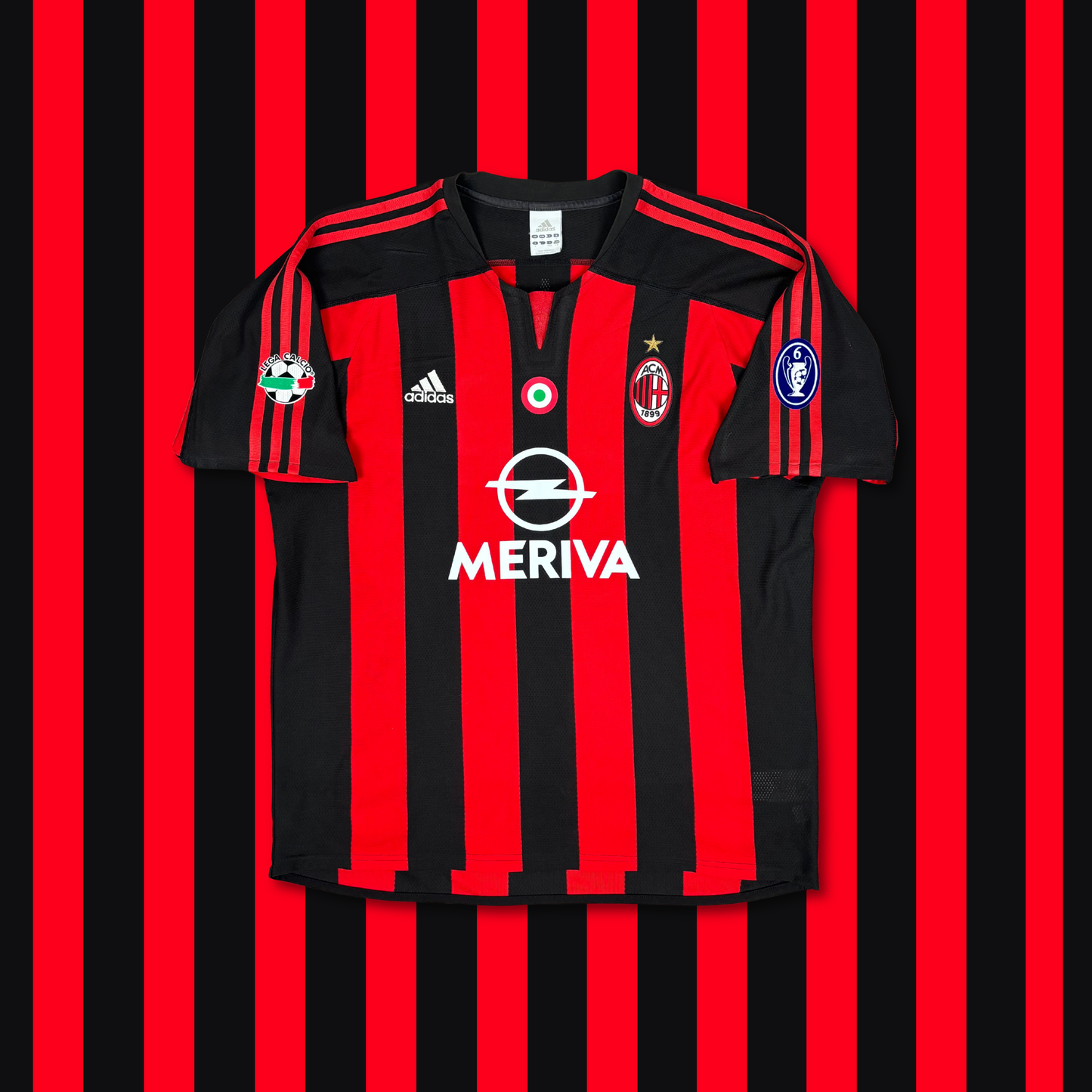 2003/04 AC Milan Home Shirt - Inzaghi - L