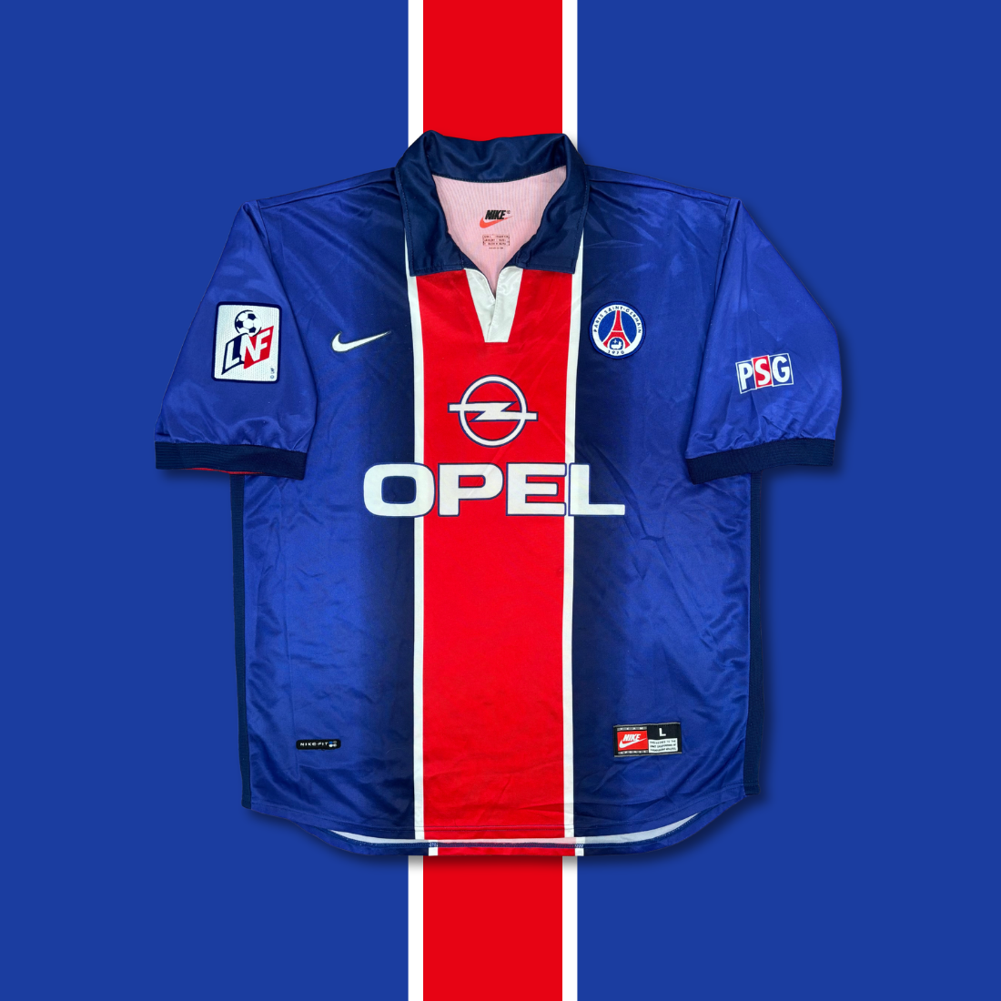 1998/99 Paris Saint Germain Home Shirt - Okocha - L