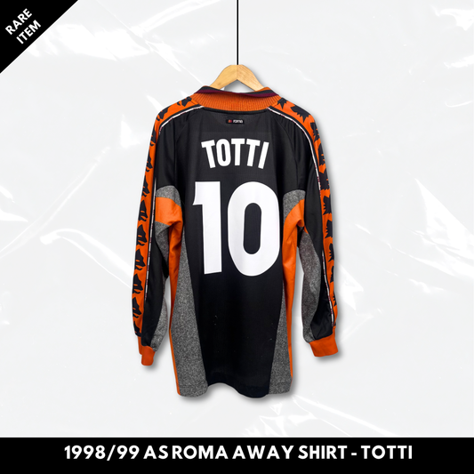 1998/99 AS Roma Third Shirt - Totti - Longsleeve - XL