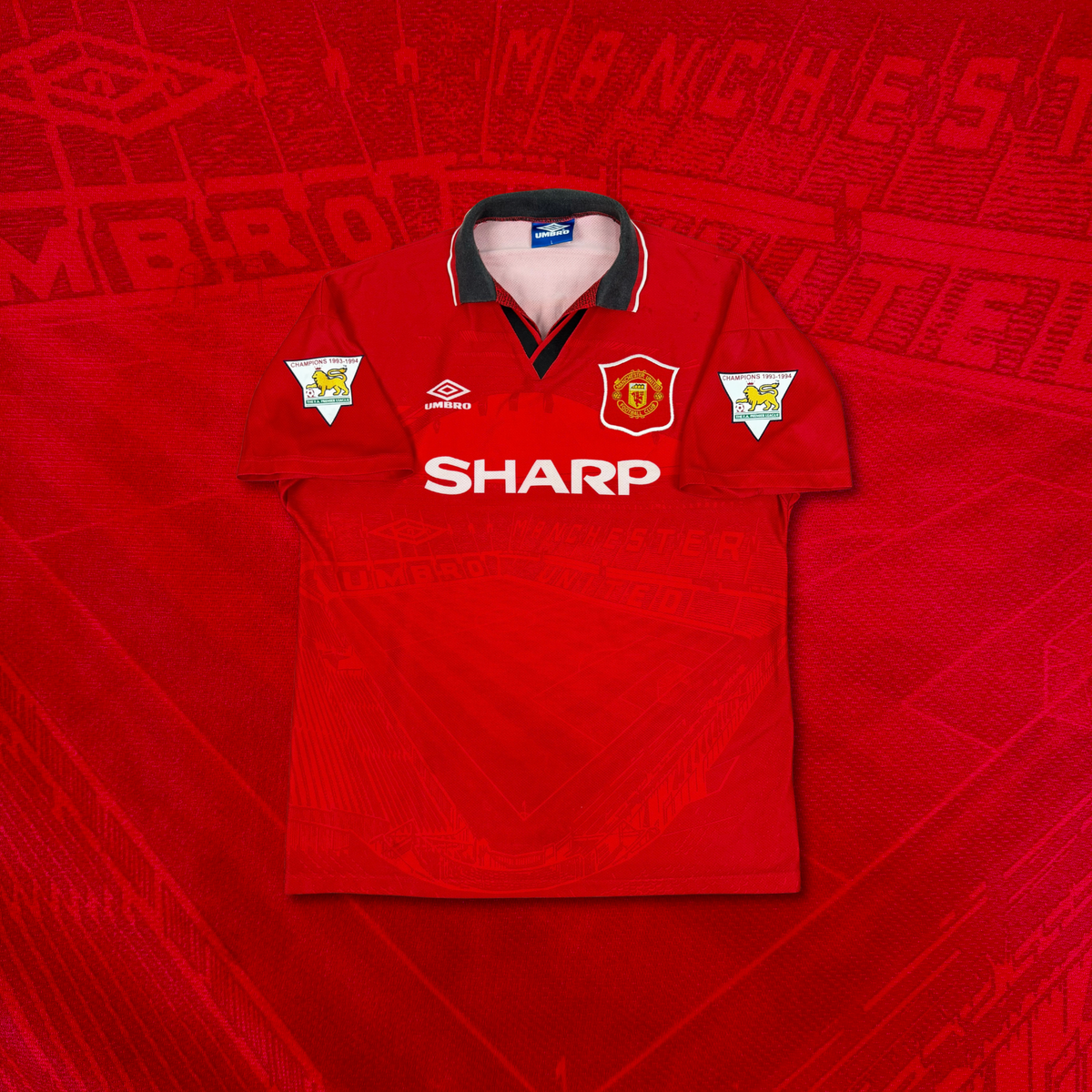 1994/95 Manchester United Home Shirt - Cantona - L