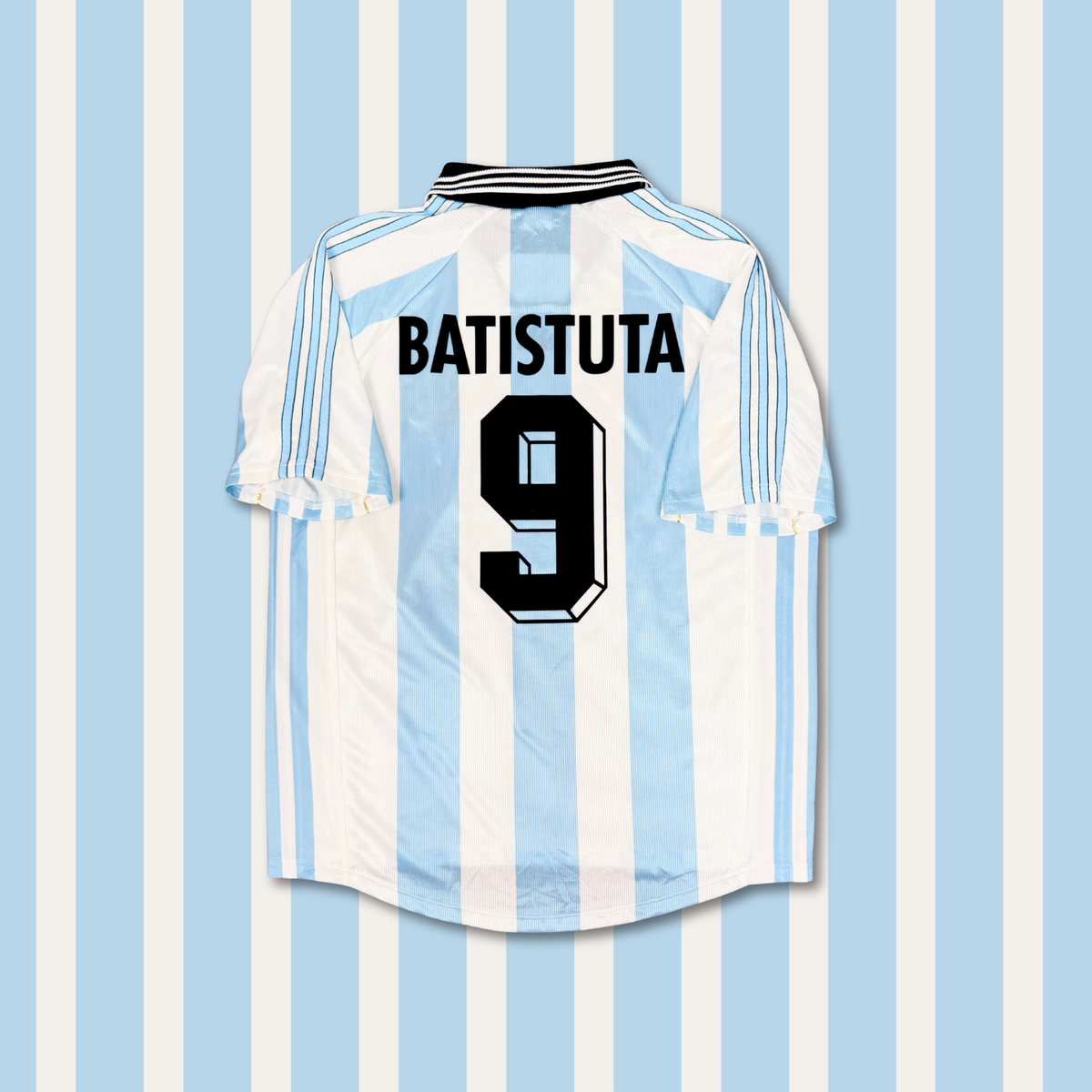 1998/99 Argentina Home Shirt - Batistuta - L