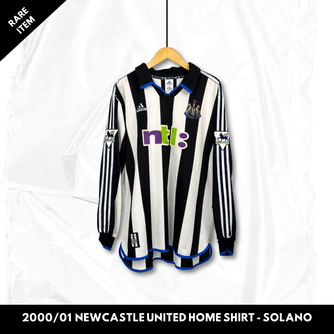 2000/01 Newcastle United Home Shirt Longsleeve - Solano