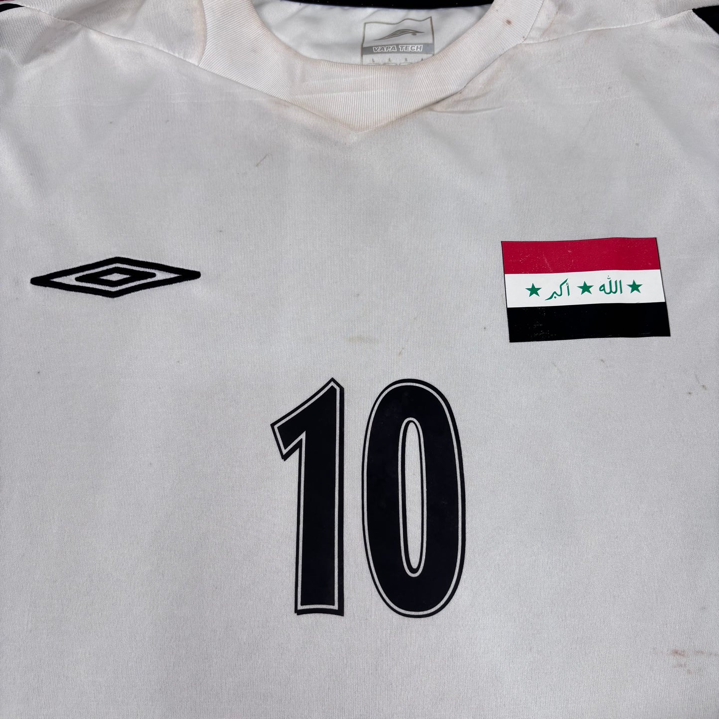 2006/07 Iraq Home Shirt - Match Worn - Younes - L