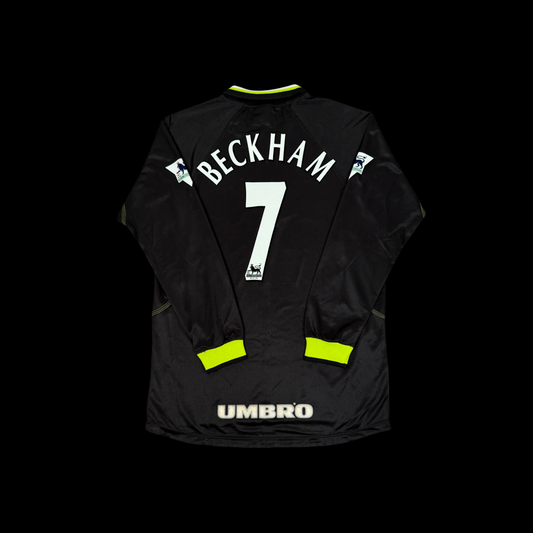 1998/99 Manchester United Third Longsleeve Shirt - Beckham - XL
