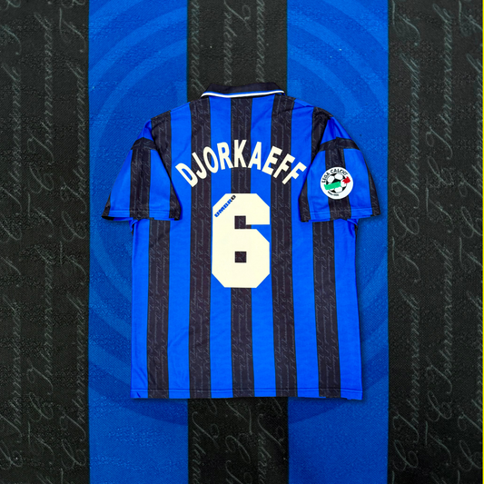 1996/97 Inter Milan Home Shirt - Djorkaeff - XL