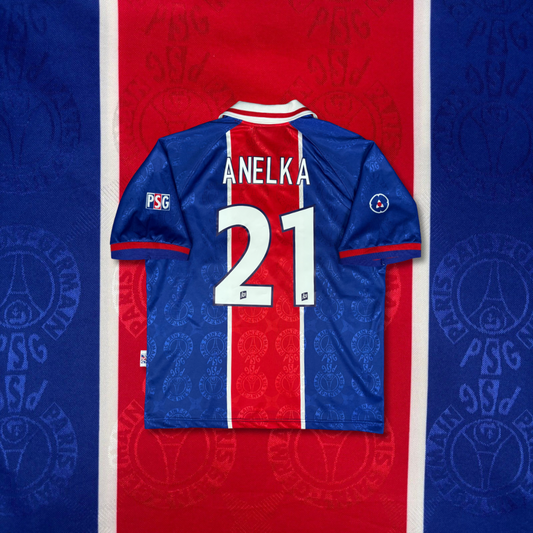 1996/97 Paris Saint Germain Home Shirt - L - Anelka