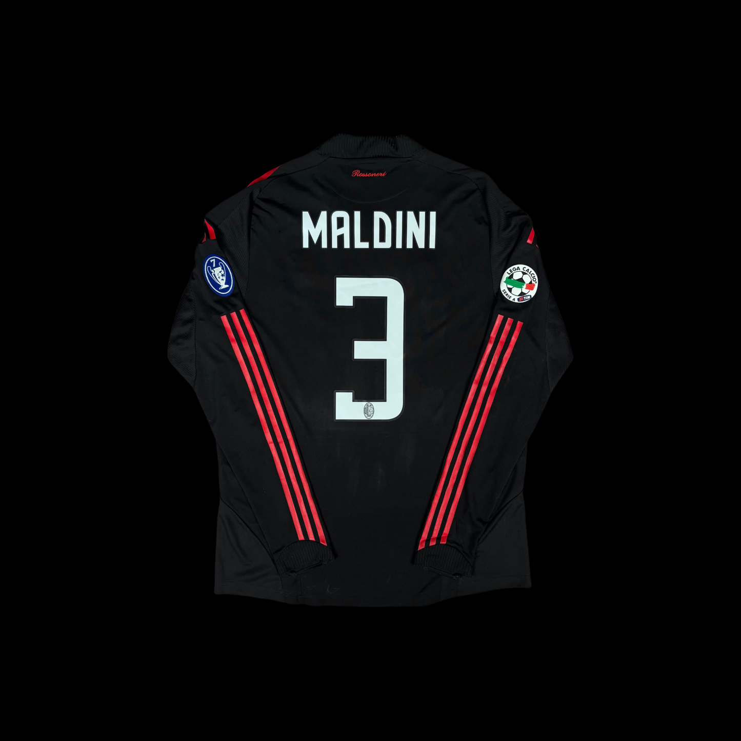 2008/09 AC Milan Third Longsleeve Shirt - Player Issue - Maldini - L