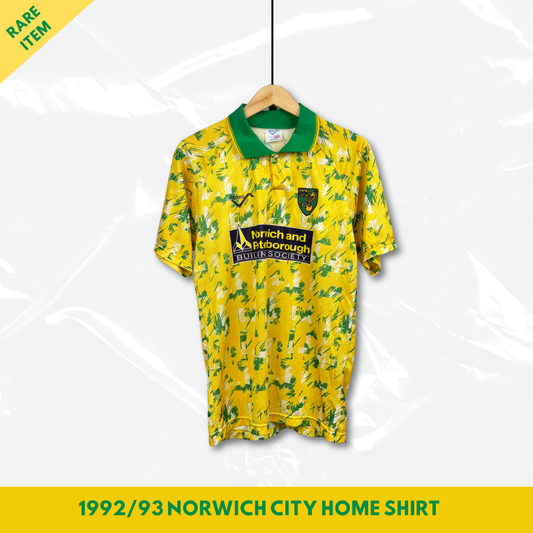 1992/93 Norwich City Home Shirt - S