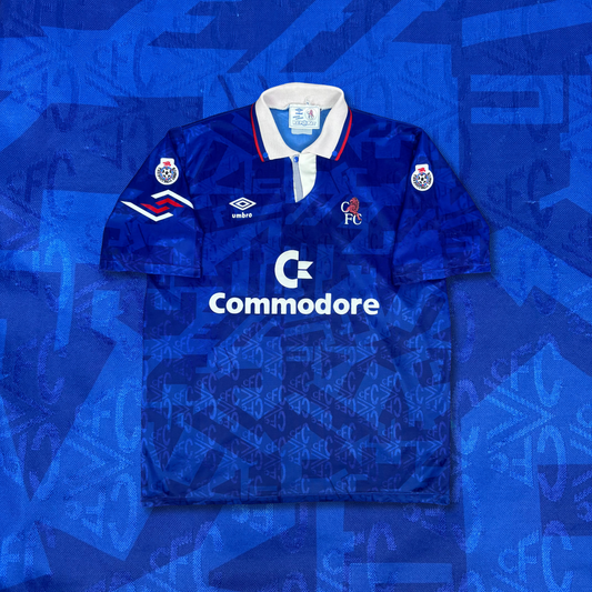 1991/92 Chelsea Home Shirt - Vinnie Jones - L