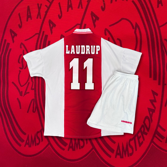 1997/98 Ajax Amsterdam Home Shirt with Short - Laudrup - L