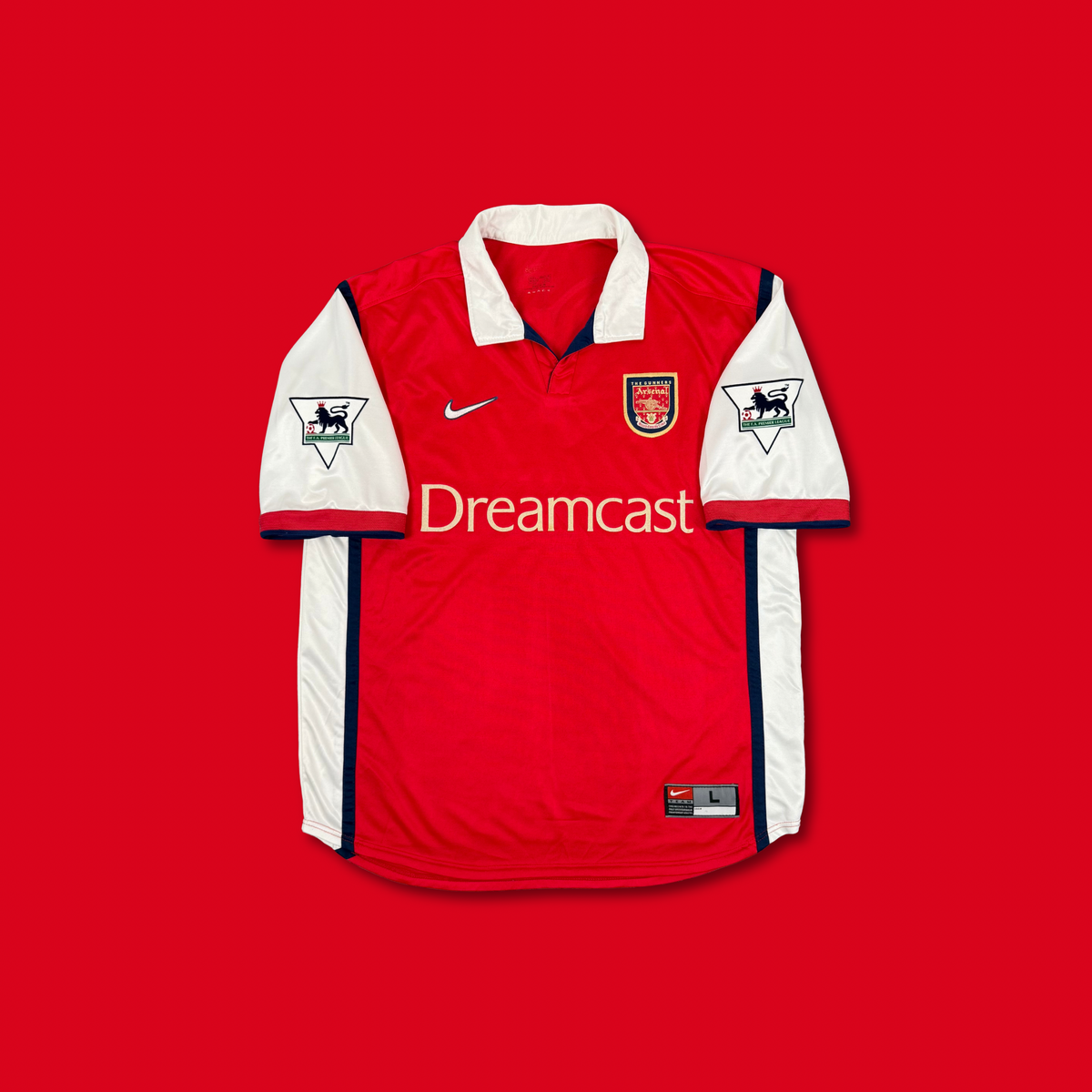 2000/01 Arsenal Home Shirt - Suker - L