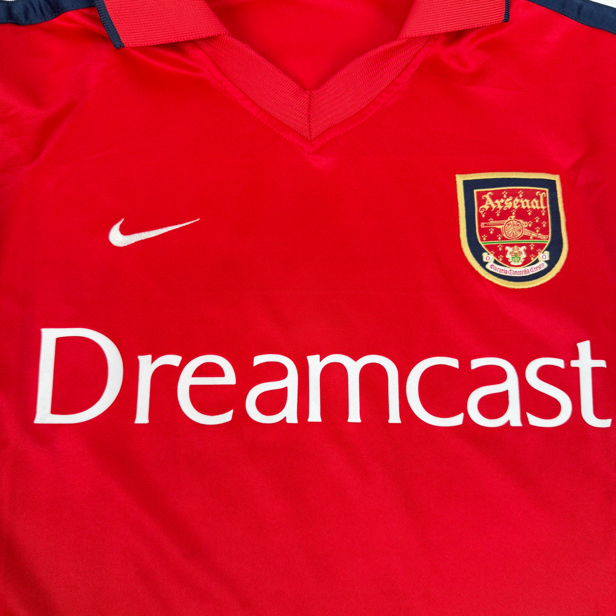 2000/01 Arsenal Home Longsleeve Shirt - Pires - XL