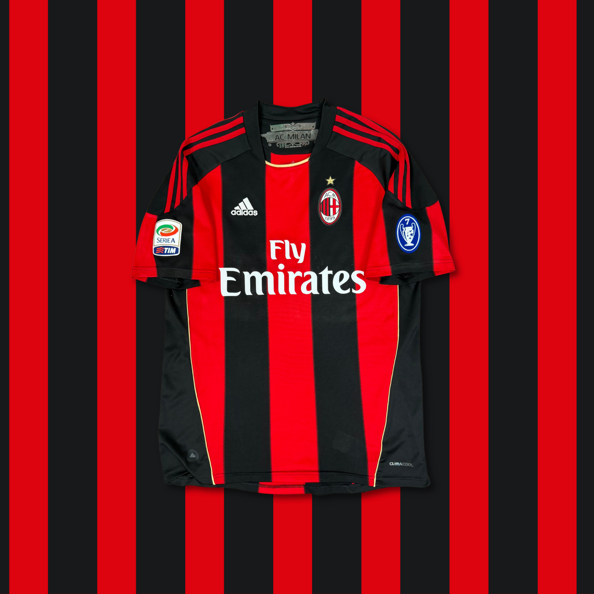 2010/11 AC Milan Home Shirt - Gatusso - M