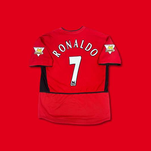 2003/04 Manchester United Home Shirt - Cristiano Ronaldo - XL