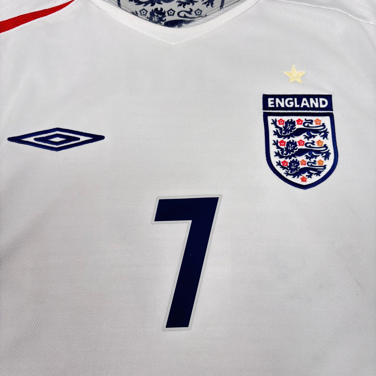 2006/07 England Home Shirt - Beckham - M