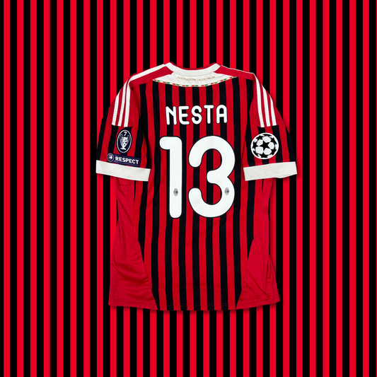 2011/12 AC Milan Home Shirt - Nesta - M