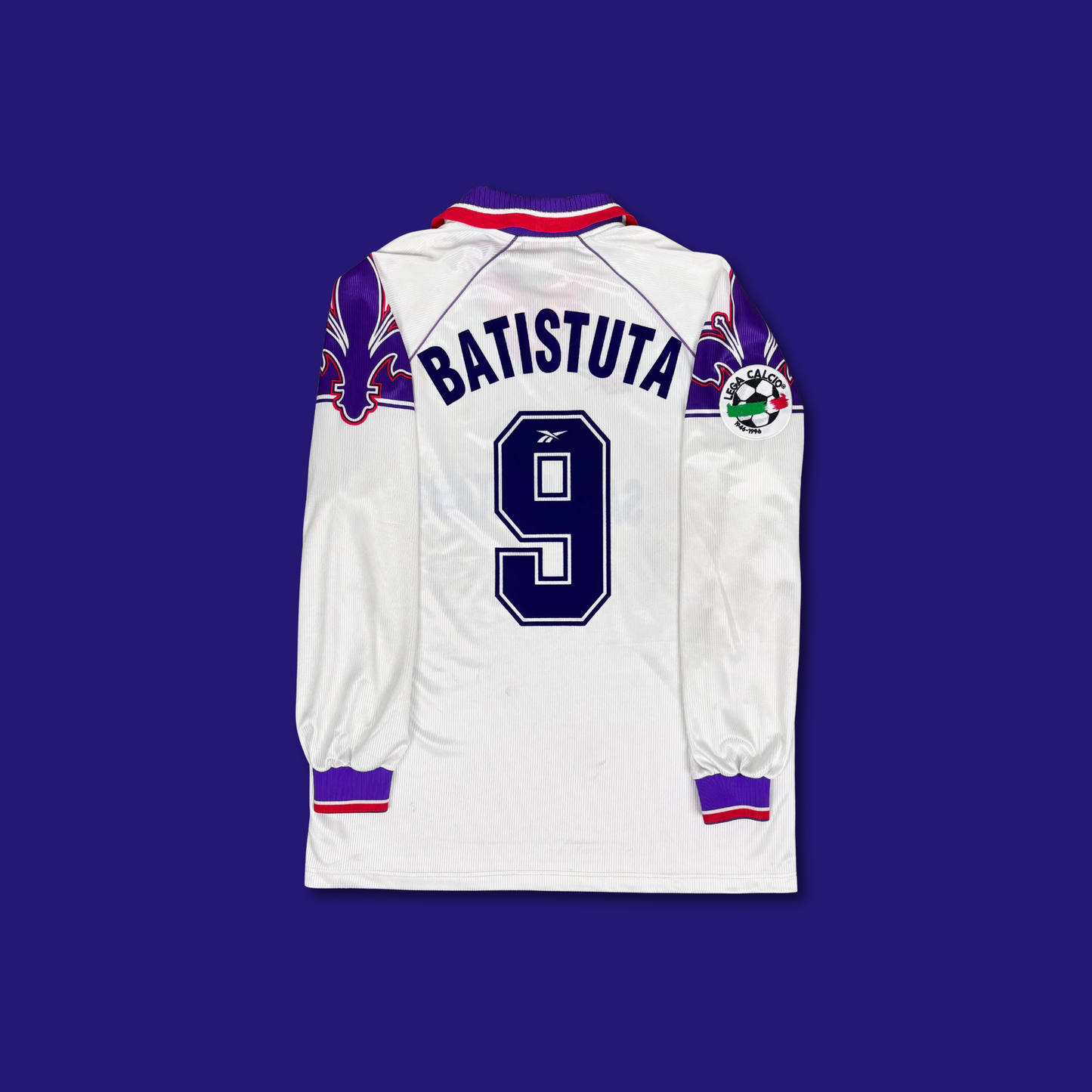 1995/96 Fiorentina Away Longsleeve Shirt - Batistuta - L
