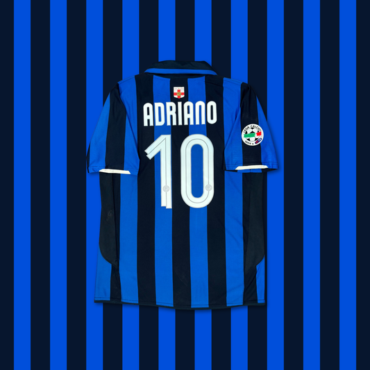 2007/08 Inter Milan Centenary Home Shirt - Adriano - M