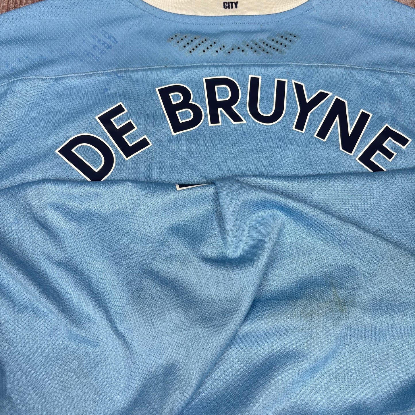 2020/21 Manchester City Home Shirt - Player Issue - De Bruyne - L
