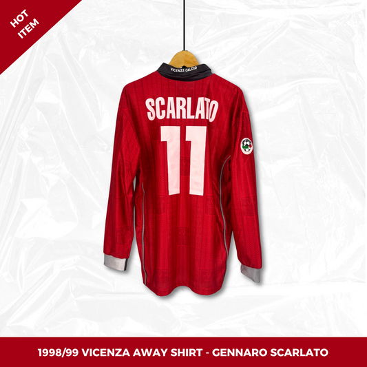1998/99 Vicenza Away Shirt Longsleeve - Scarlato