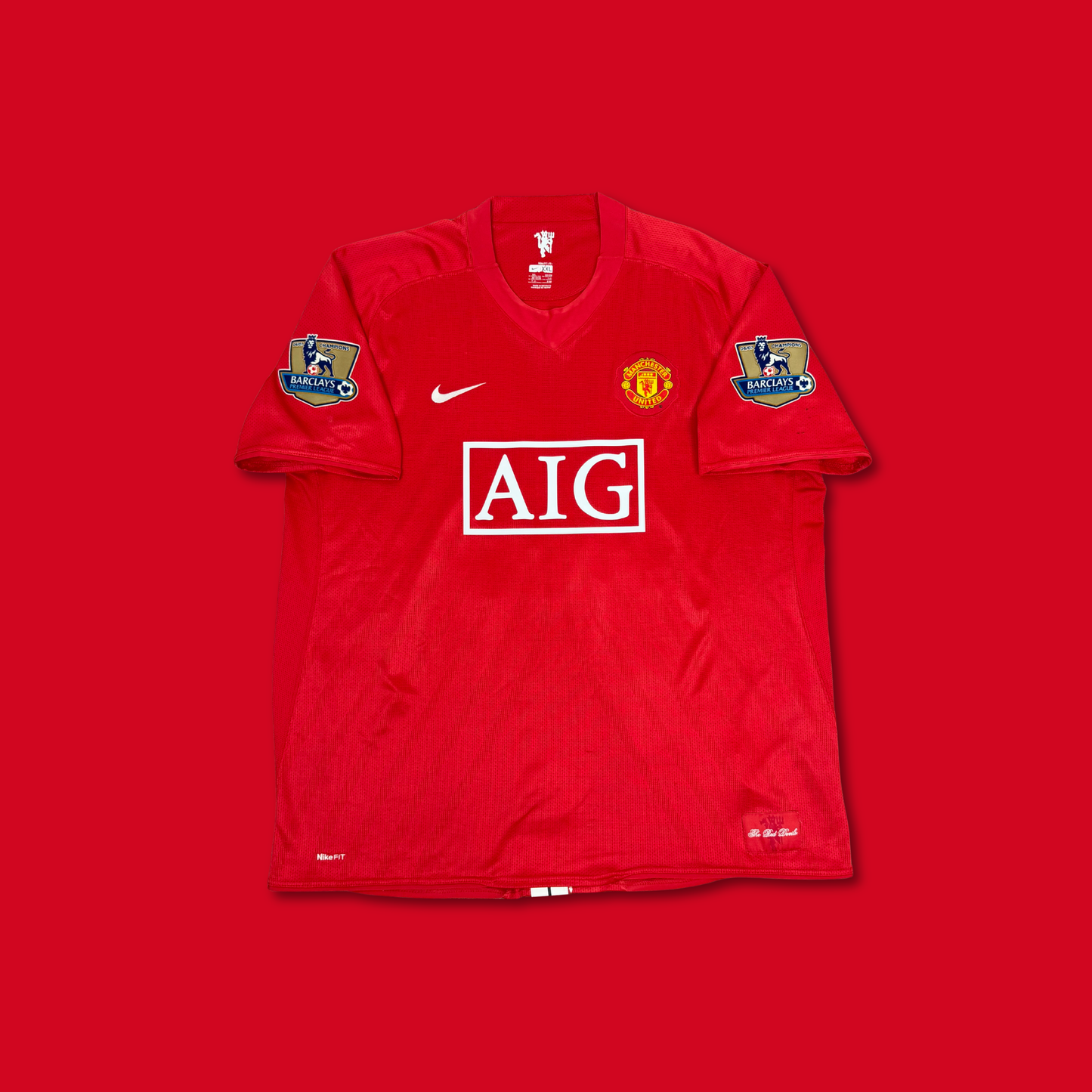 2007/08 Manchester United Home Shirt - Tevez - XXL