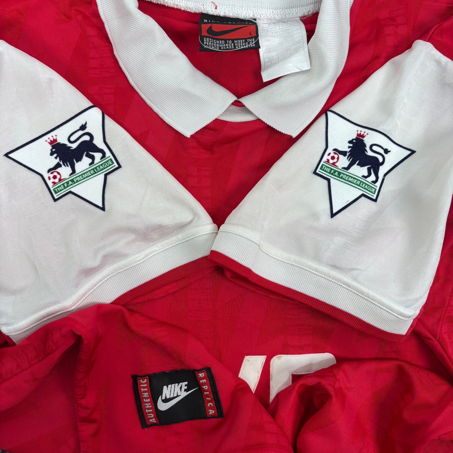 1994/95 Arsenal Home Shirt - Adams - L