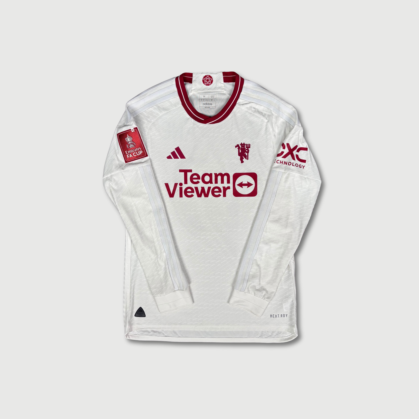 2023/24 Manchester United Away Longsleeve Shirt - Player Issue - Varane - M