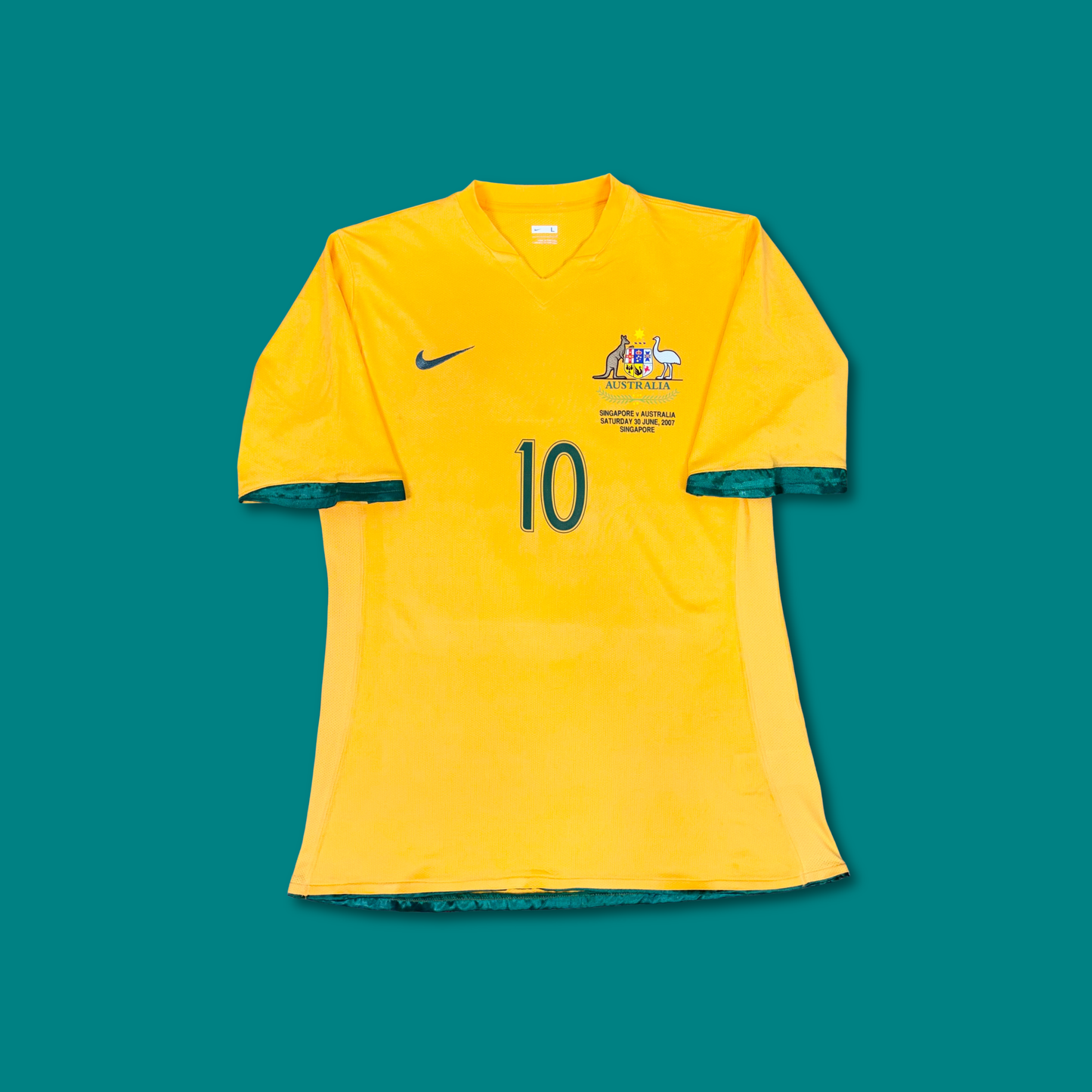 2006/07 Australia Home Shirt - Player Issue - Kewell - L