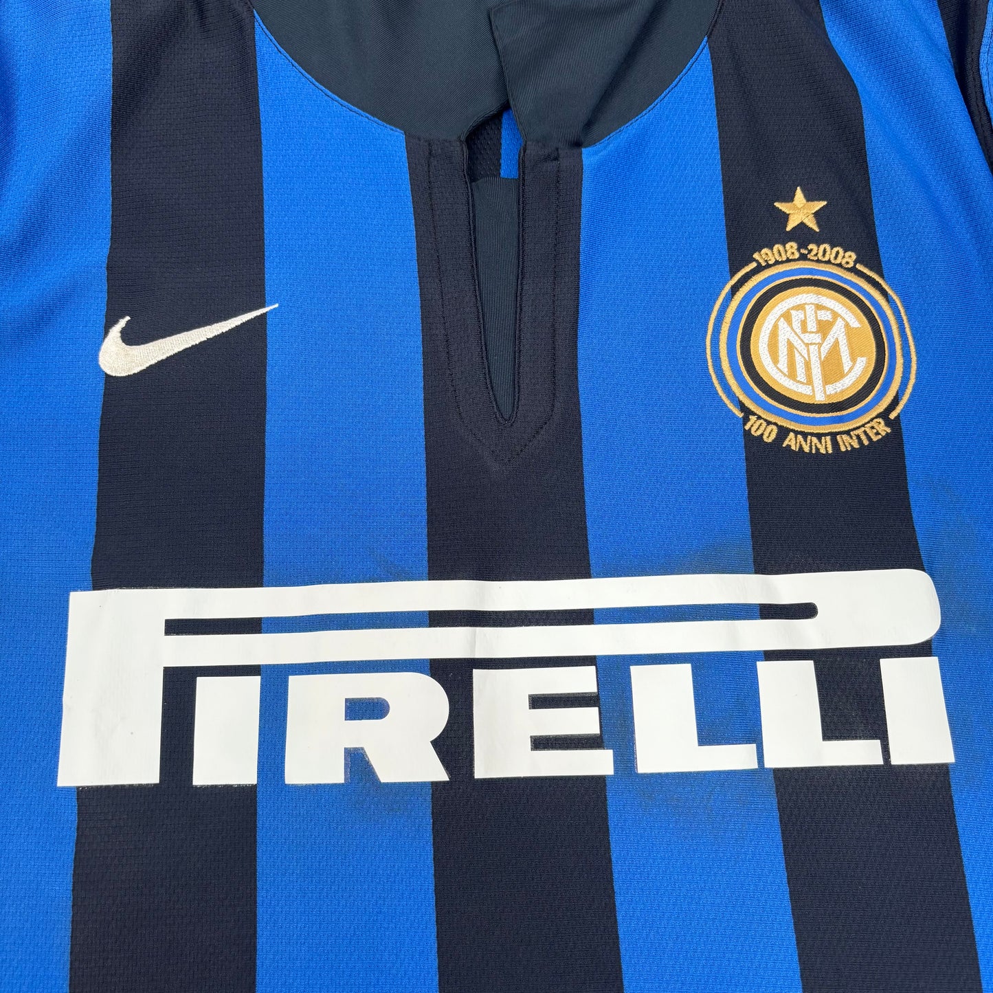 2007/08 Inter Milan Centenary Home Shirt - Adriano - M