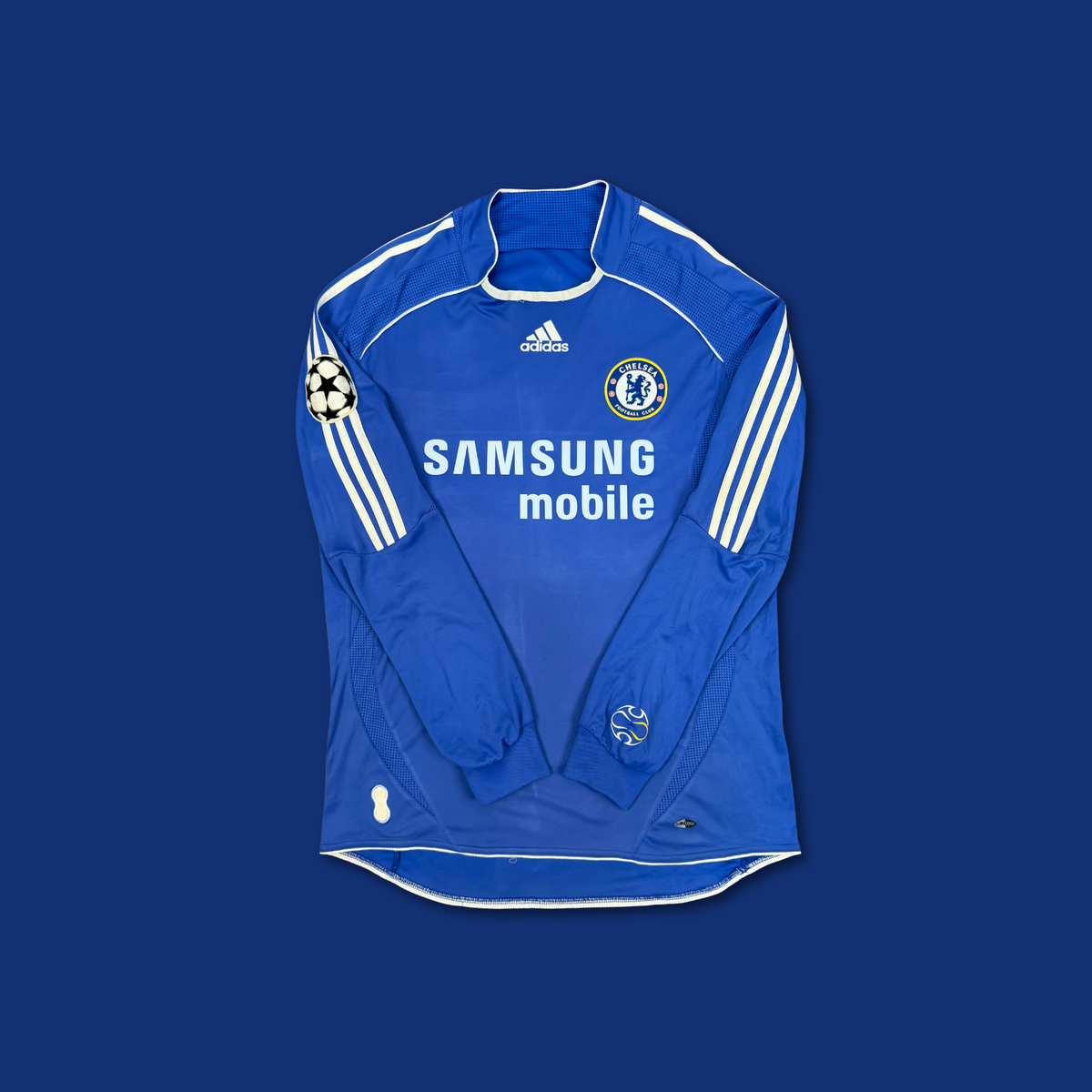 2006/07 Chelsea Home Longsleeve Shirt - Drogba - L