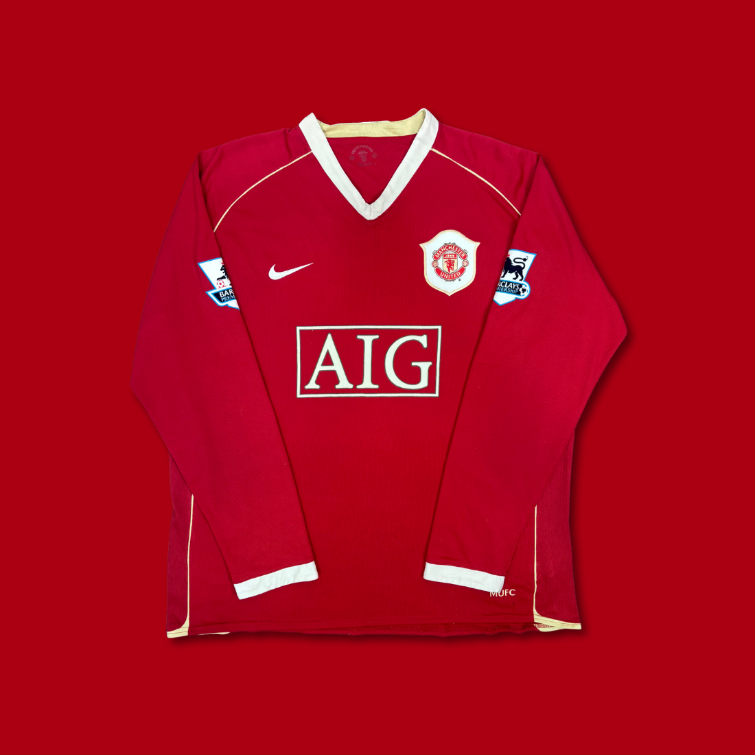 2006/07 Manchester United Home Longsleeve Shirt - Cristiano Ronaldo - XL
