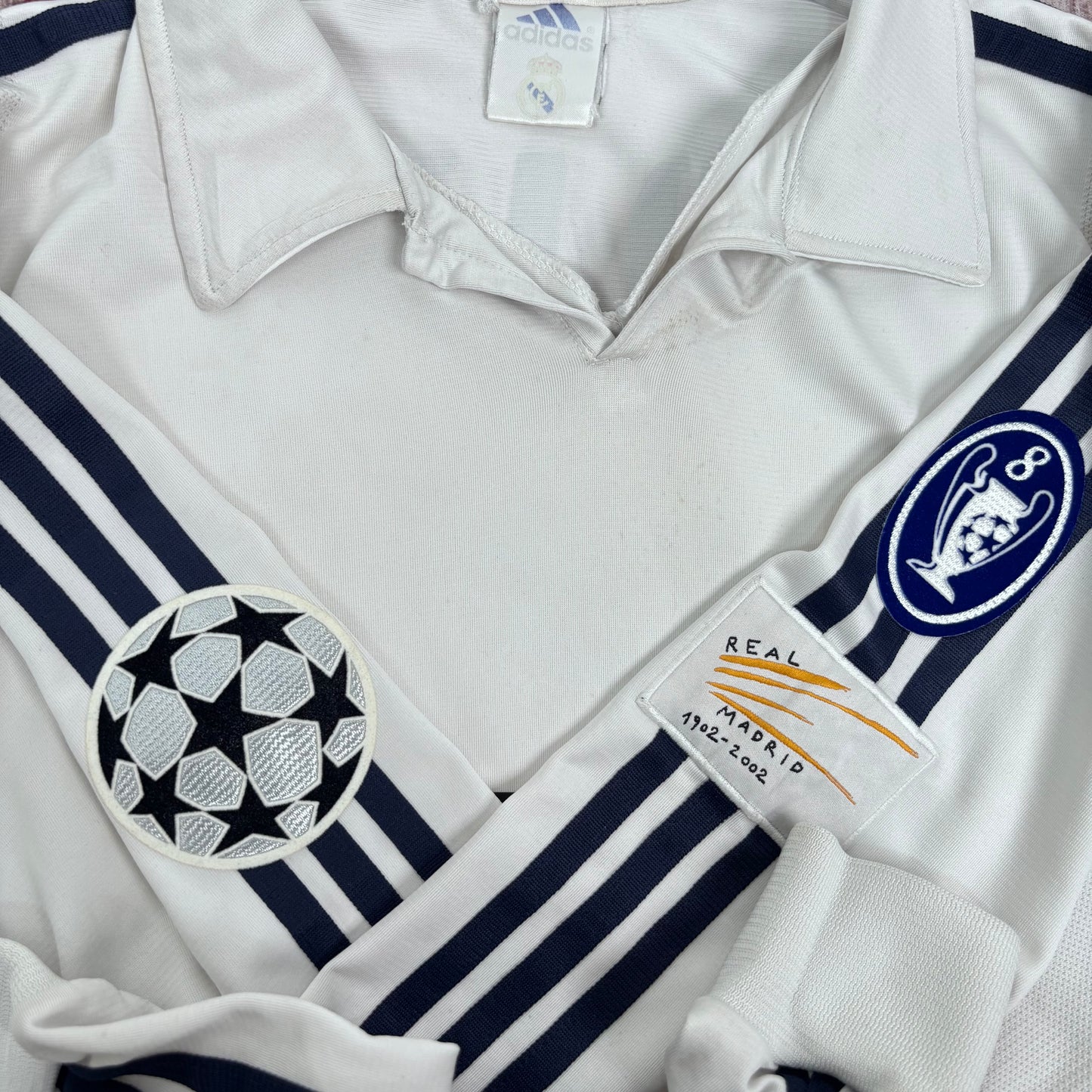 2002/03 Real Madrid Home Longsleeve Shirt - Zidane - L