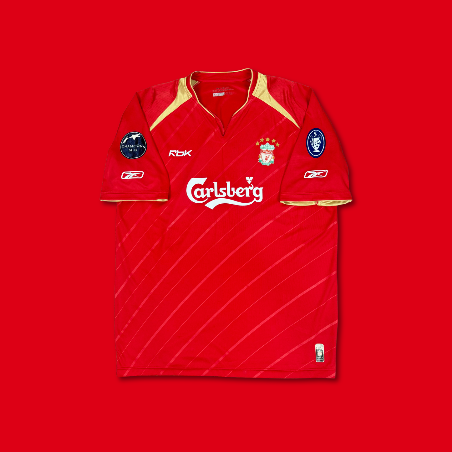 2005/06 Liverpool Home Cup Shirt - Gerrard - L
