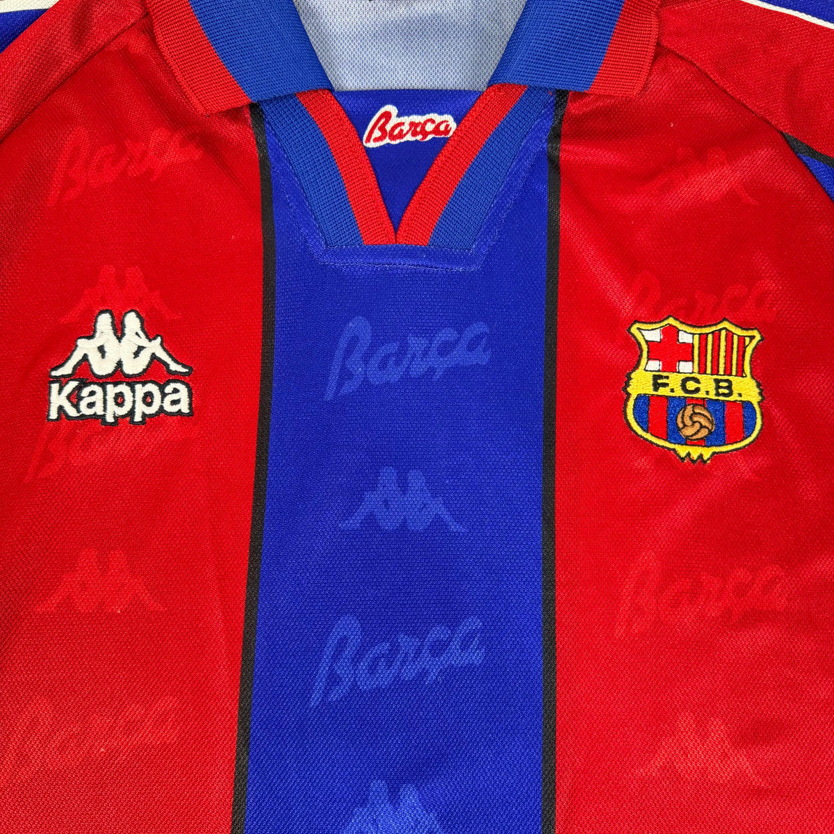 1995/96 Barcelona Home Shirt - Ronaldo Nazario - L