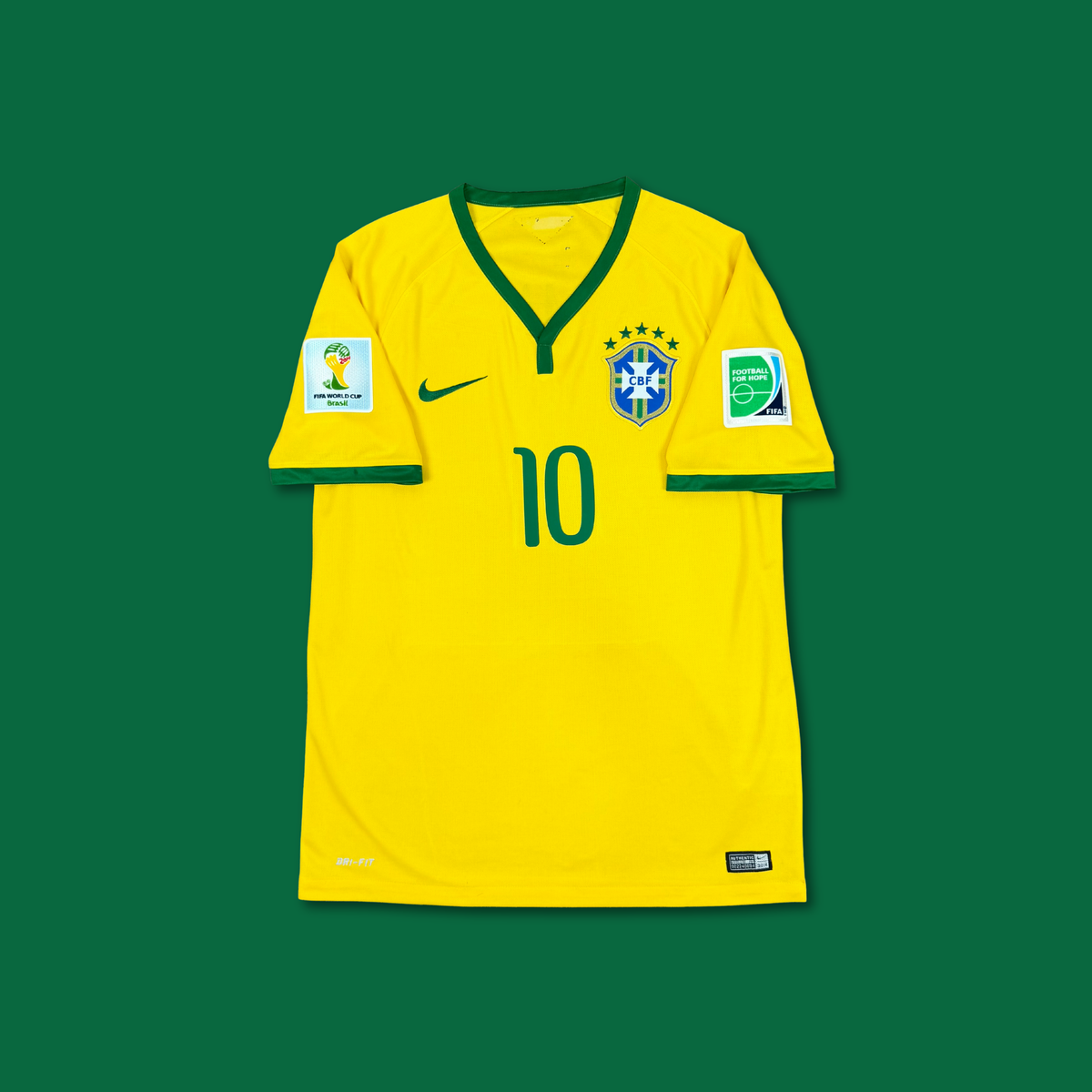 2014/15 Brazil Home Shirt -  Neymar - M