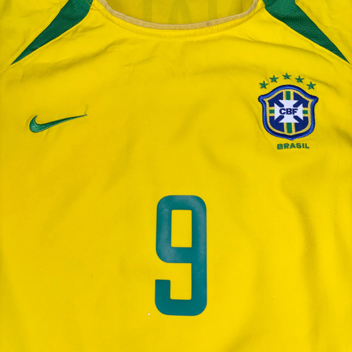 2002/03 Brazil Home Shirt - Ronaldo Nazario - L