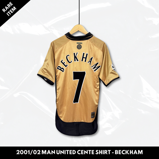 2001/02 Manchester United Centenary Shirt - Van Nistelrooy and Beckham - M