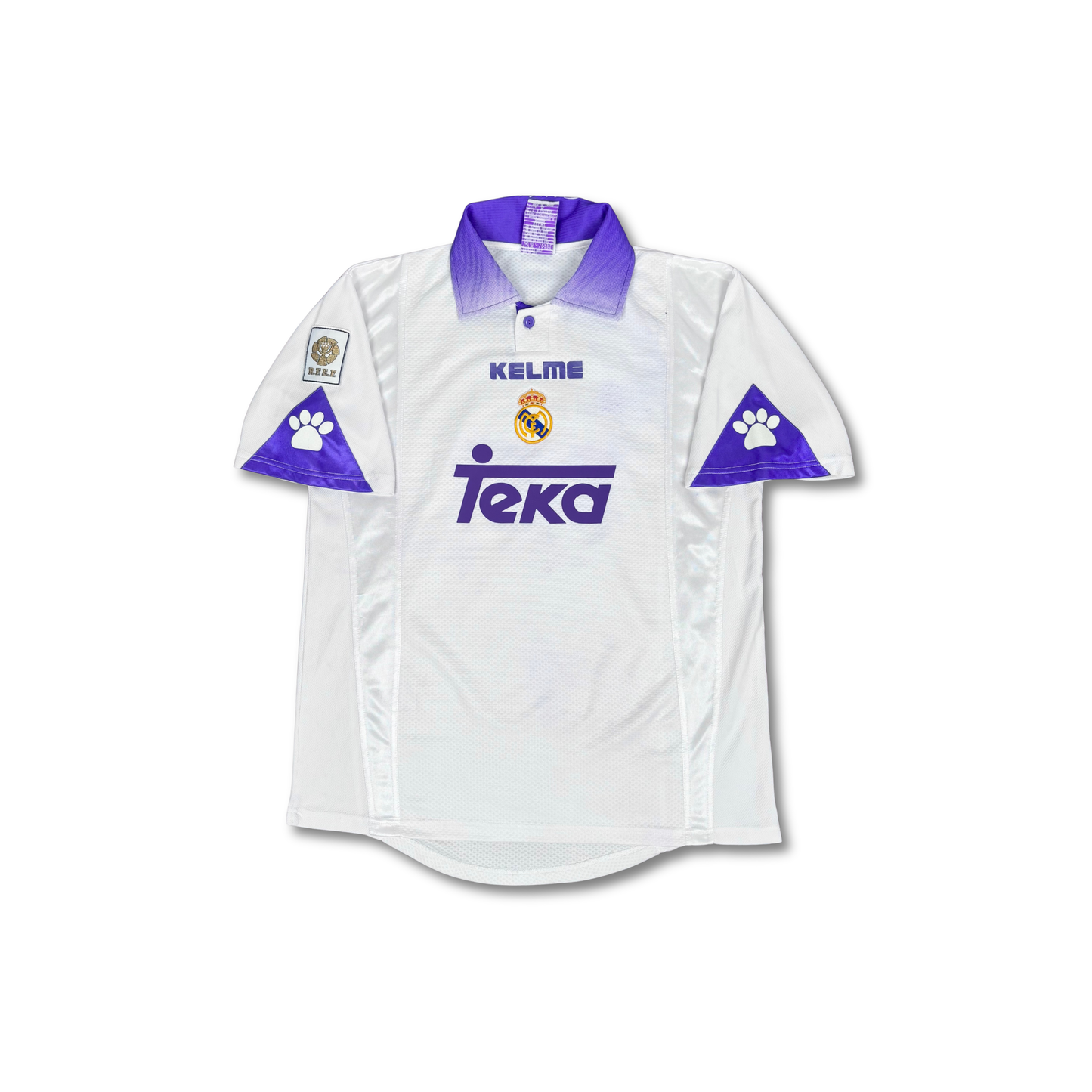 1997/98 Real Madrid Home Shirt - Raul - M