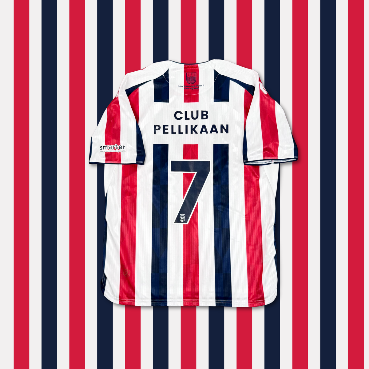 2021/22 Willem II Tilburg Home Match Worn Shirt - Doodeman - XL