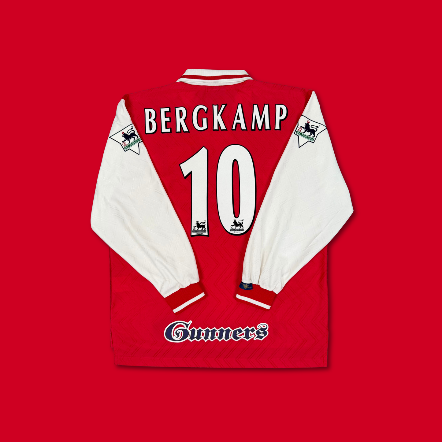 1996/97 Arsenal Home Longsleeve Shirt - Bergkamp - XL