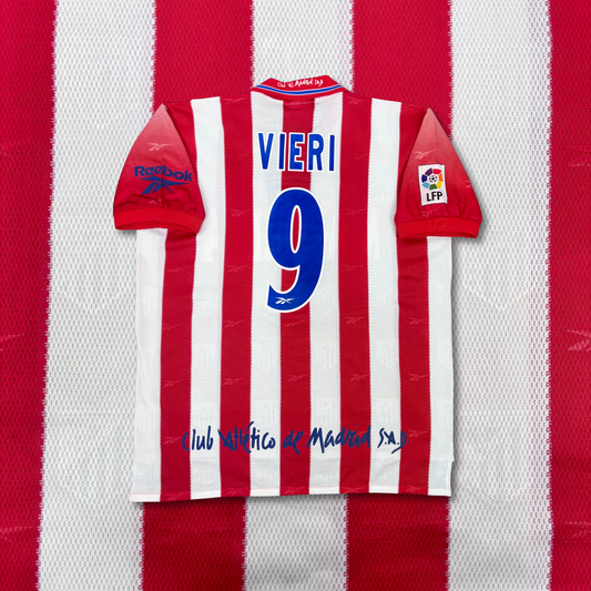 1998/99 Atletico Madrid Home Shirt - Vieri - L - New with Tag