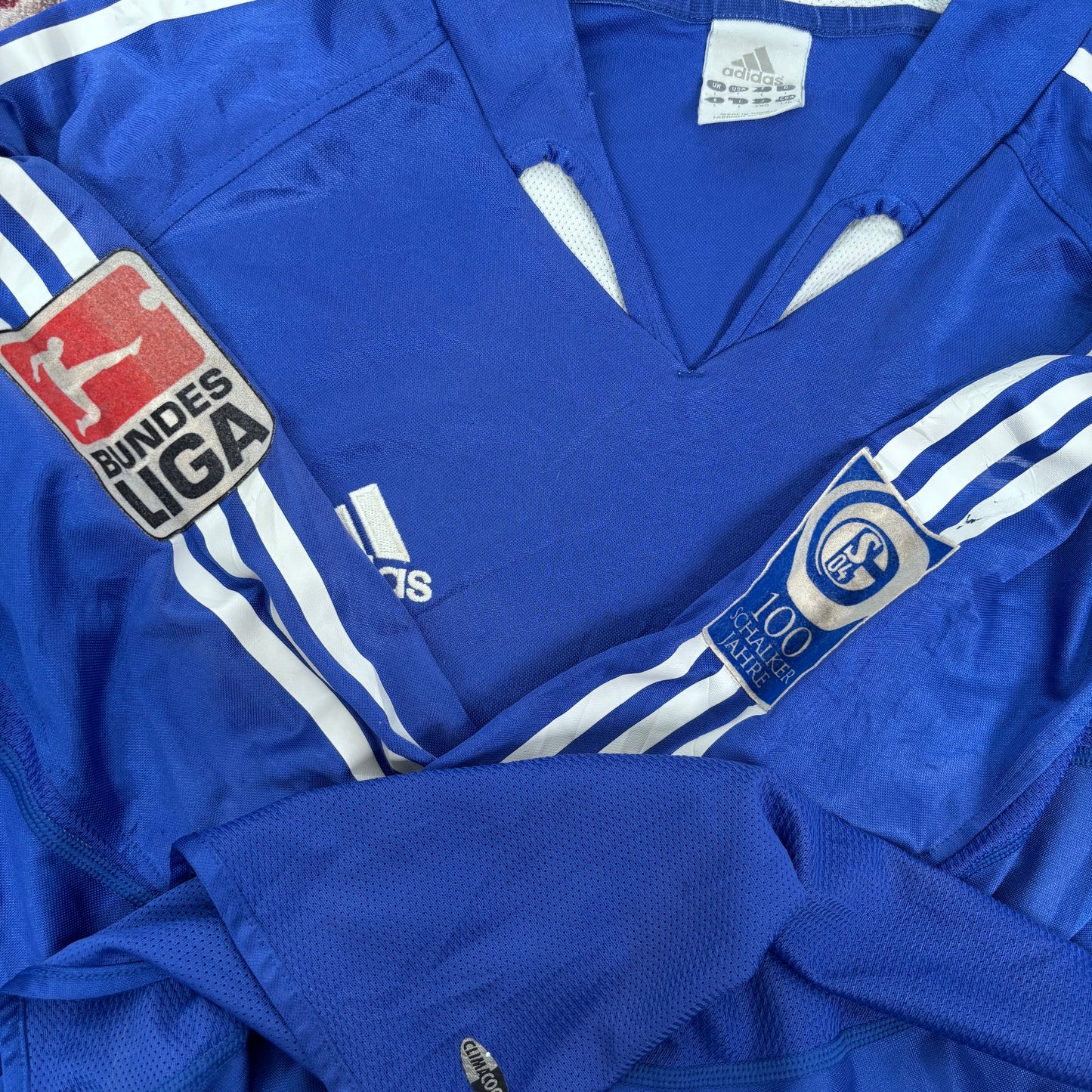 2005/06 FC Schalke Home Longsleeve Shirt - L - Kuranyi
