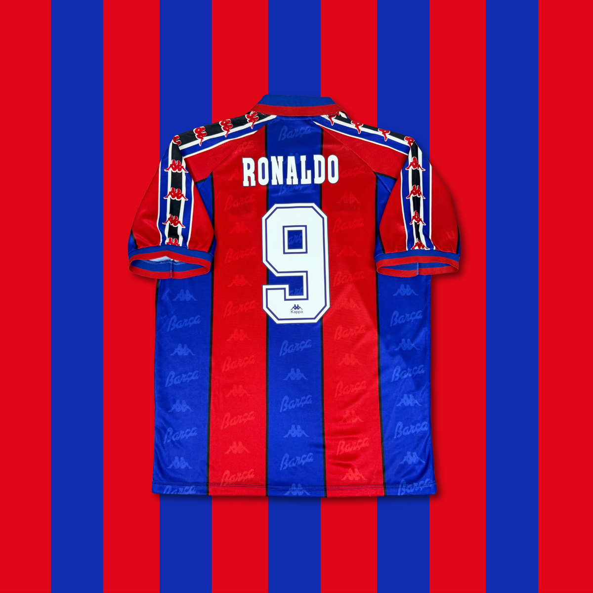 1995/96 Barcelona Home Shirt - Ronaldo Nazario - L
