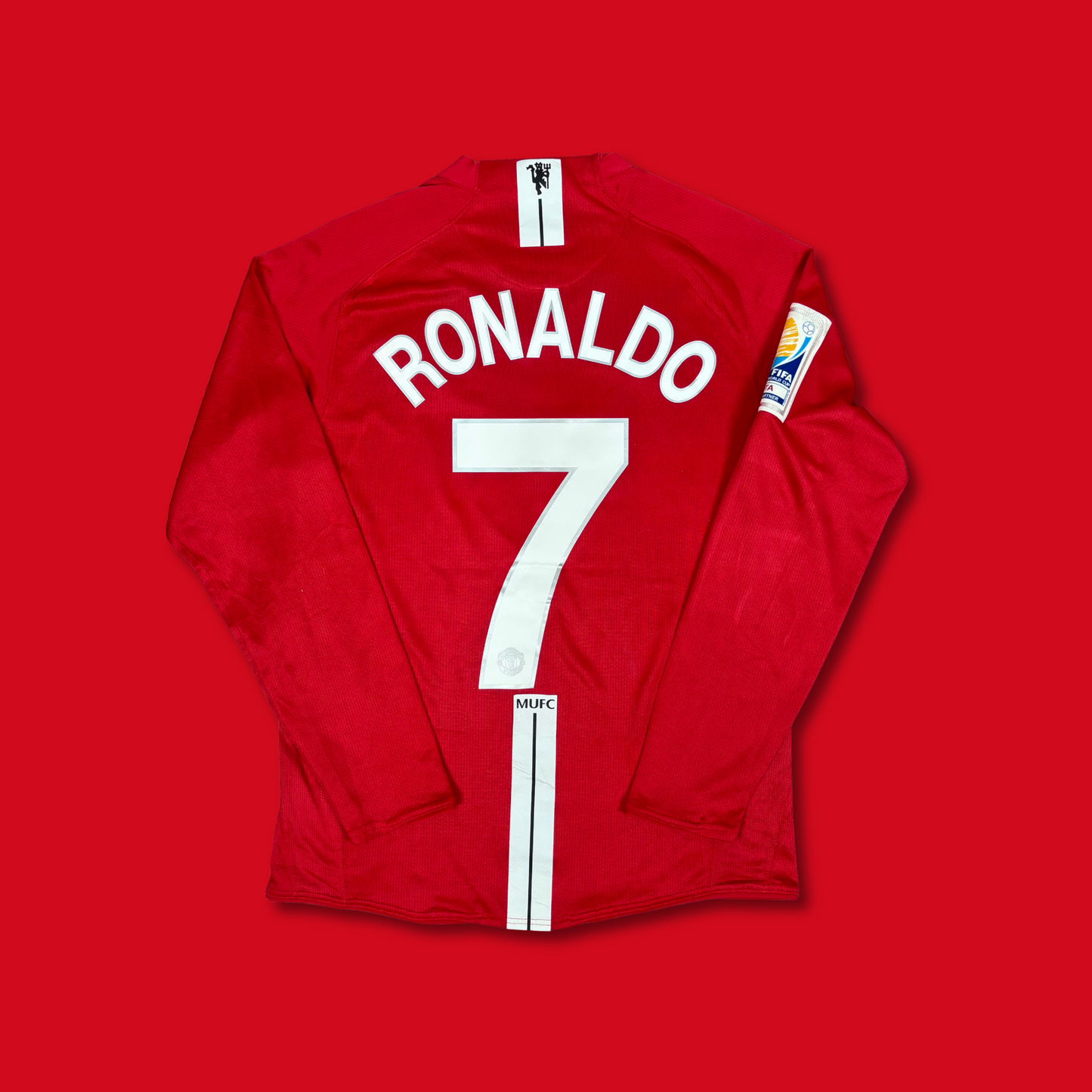 2008/09 Manchester United Home Longsleeve Shirt - Ronaldo - S