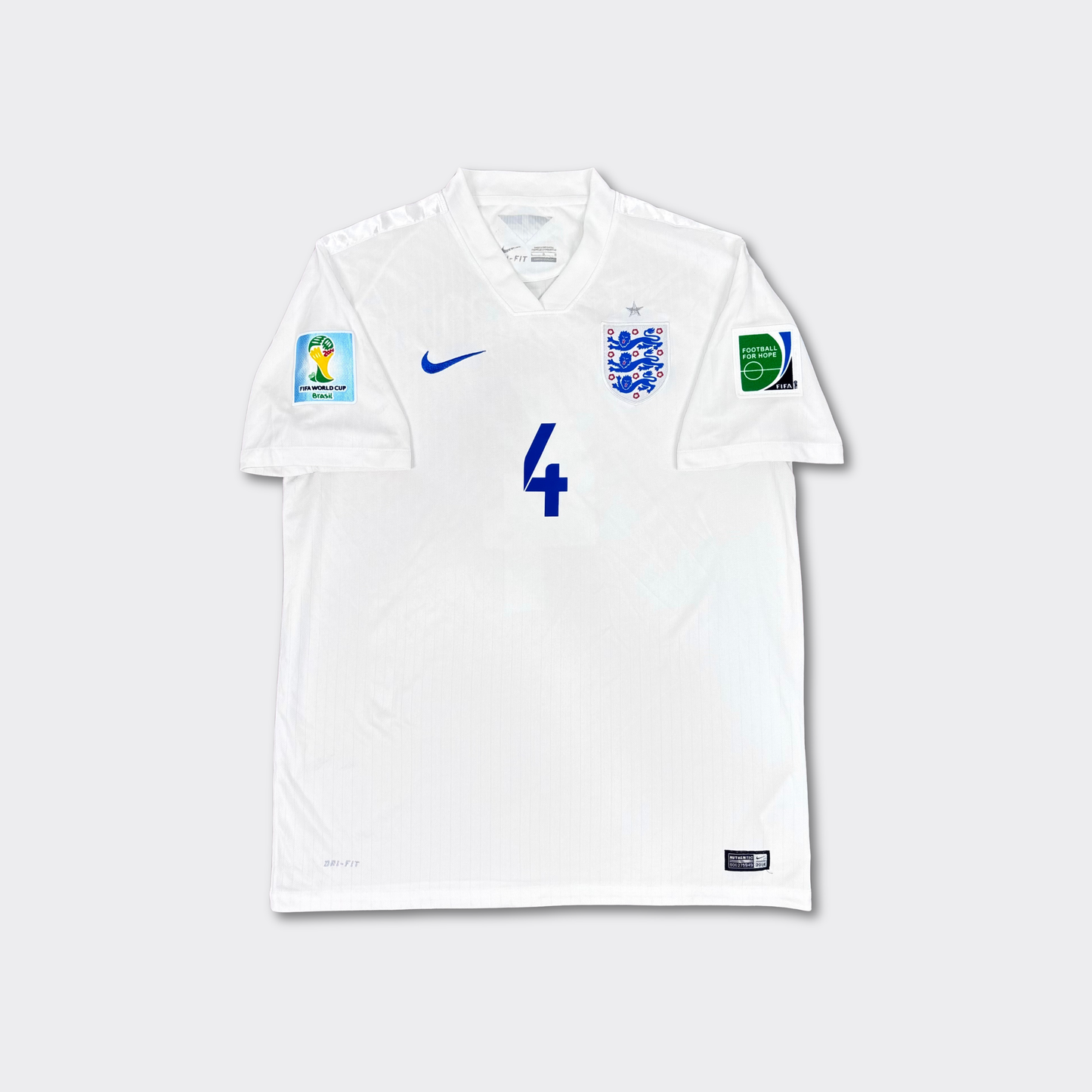 2014/15 England Home Shirt - Gerrard - L