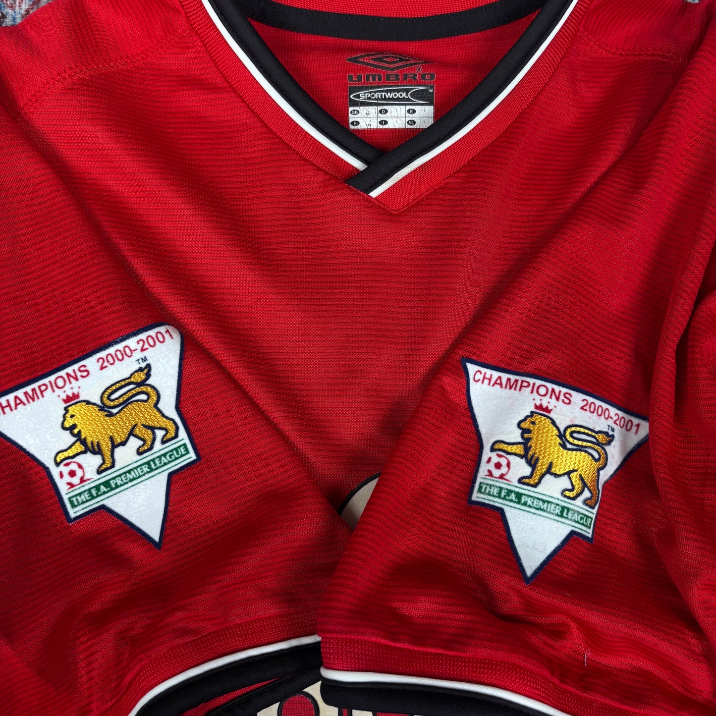 2001/02 Manchester United Home Shirt - Solskjaer - L