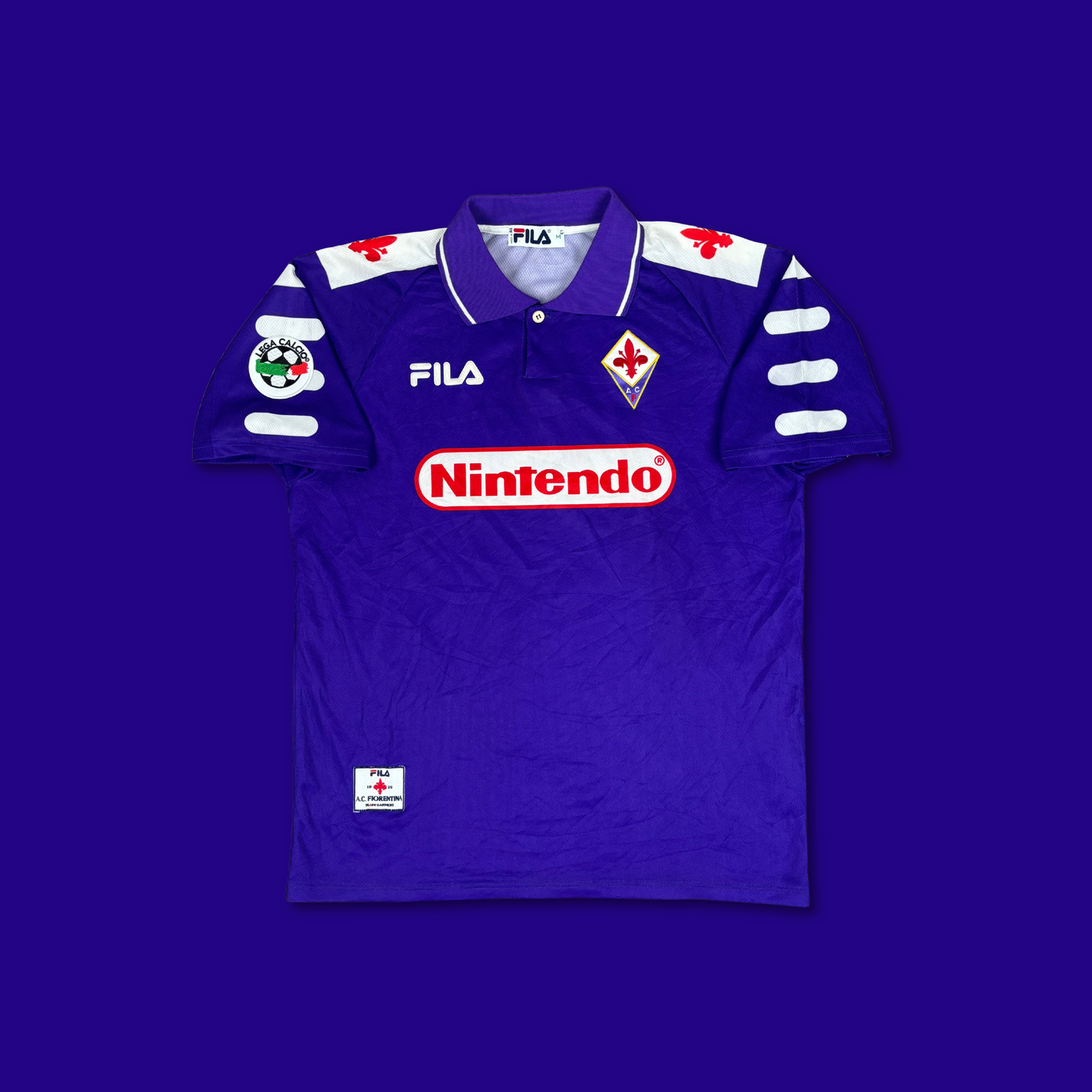 1998/99 AC Fiorentina Home Shirt - Batistuta - M