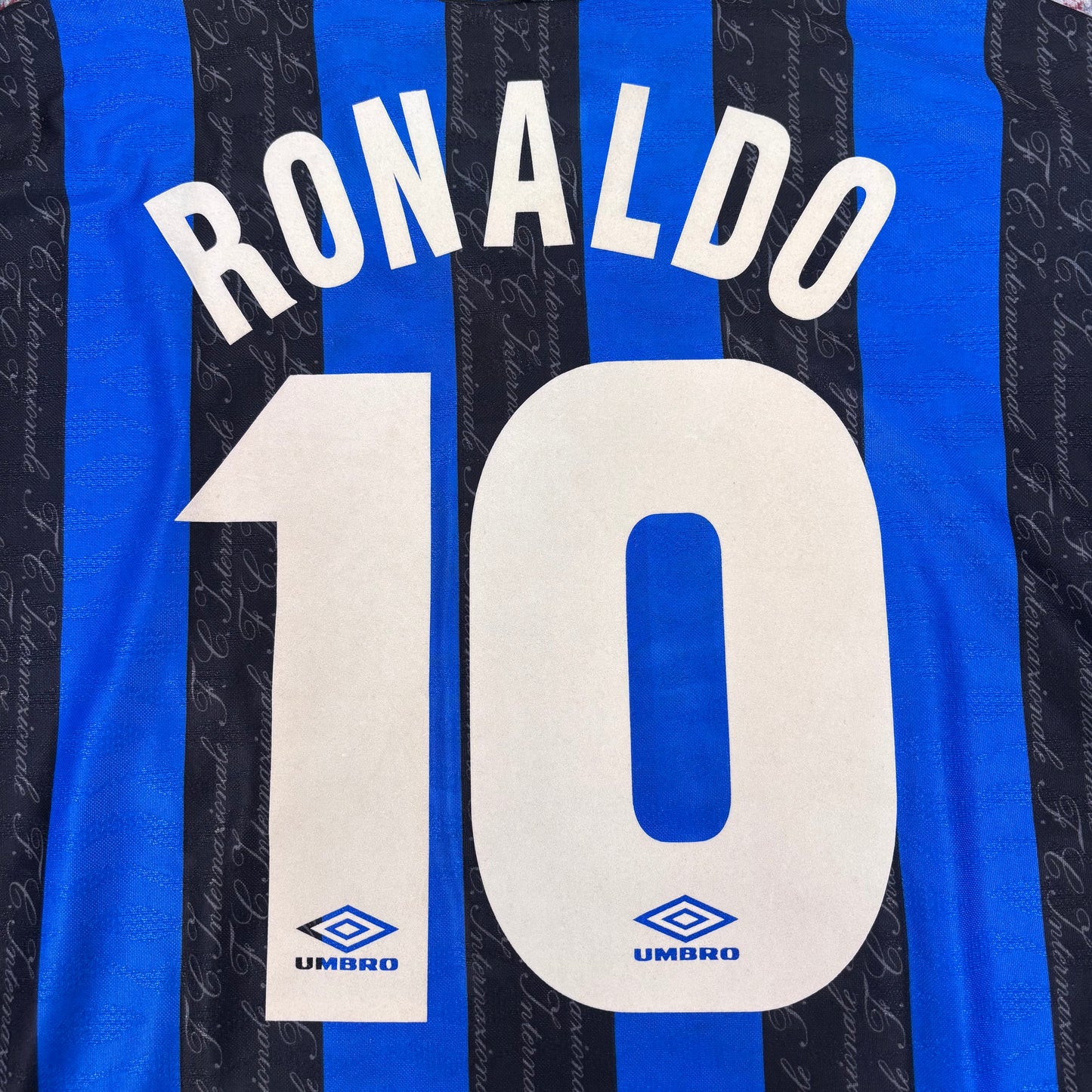 1997/98 Inter Milan Home Shirt - Ronaldo Nazario - L