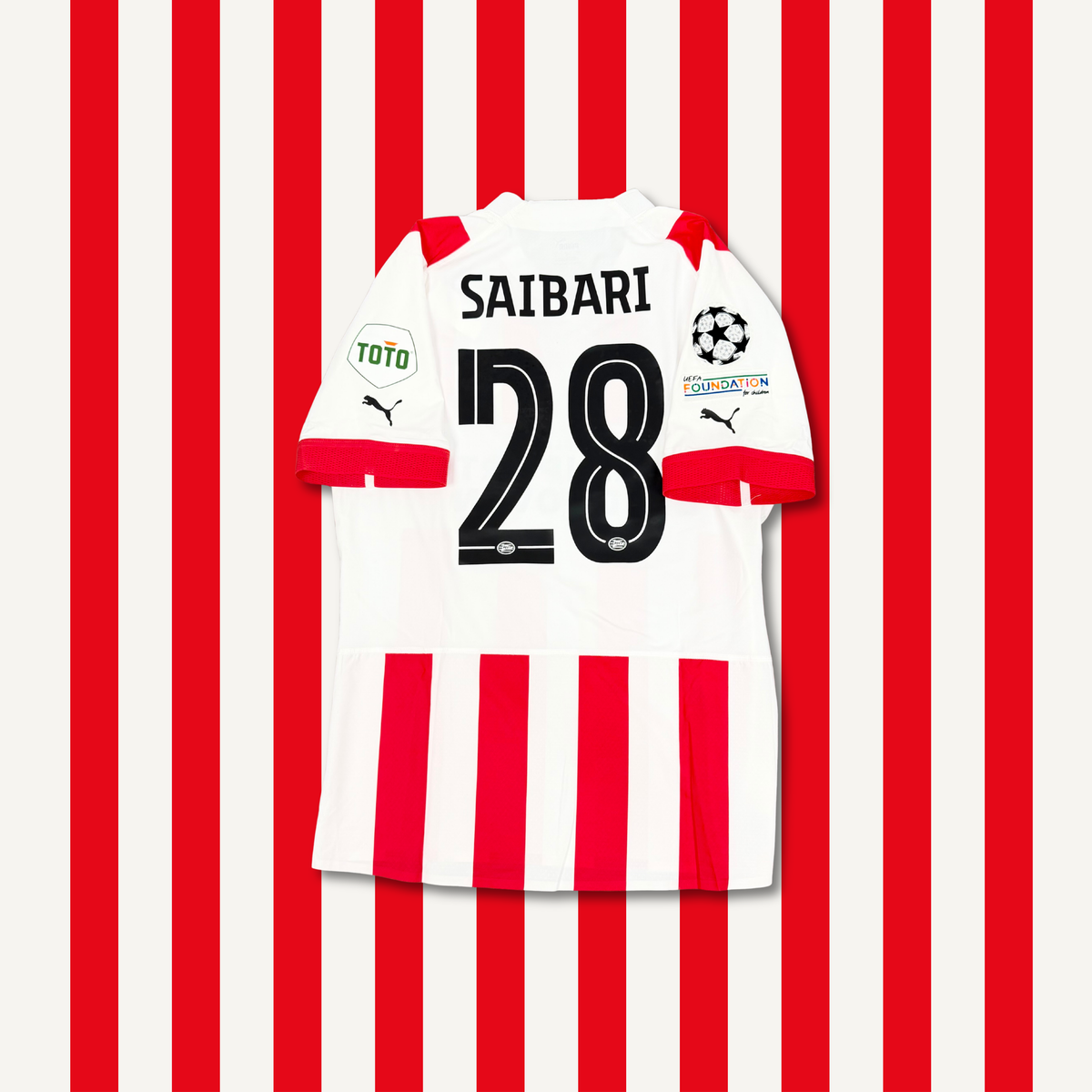 2025/26 PSV Eindhoven Home Shirt - Player Issue - Saibari - L